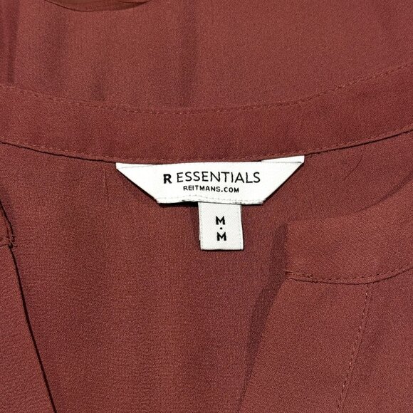 R Essentials Cap-Sleeve Blouse with Split Neckline - Picture 4 of 5